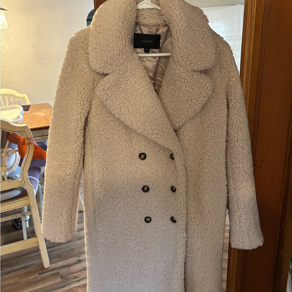 J. Crew Women's Cream Teddy Jacket